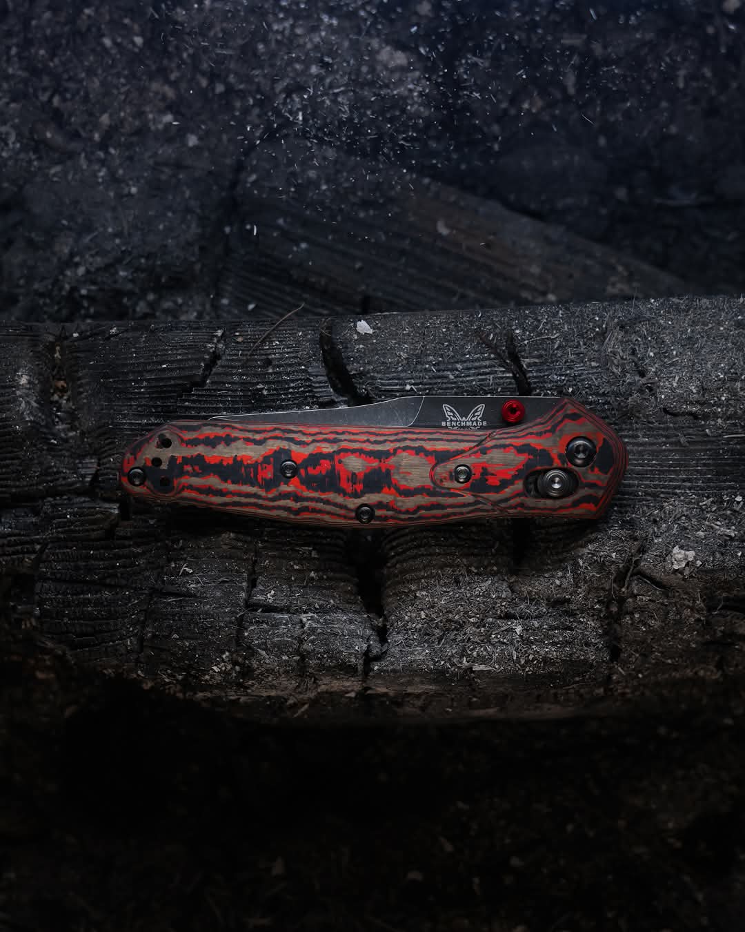 Benchmade 940BK-2502 Osborne Limited Edition 3.4" CPM-Magnacut DLC Lava Flow Fatcarbon Folding Knife
