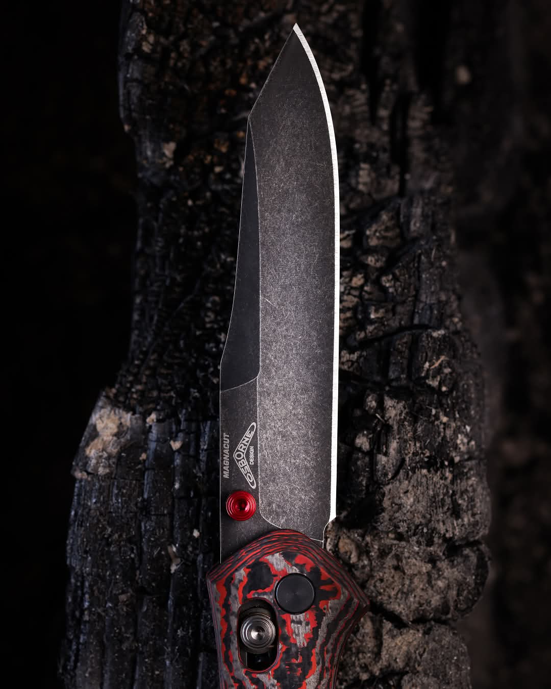 Benchmade 940BK-2502 Osborne Limited Edition 3.4" CPM-Magnacut DLC Lava Flow Fatcarbon Folding Knife