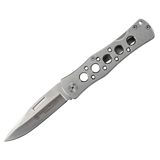 Smith & Wesson Extreme Ops 3.4" 7Cr17MoV Drilled Aluminium Folding Knife