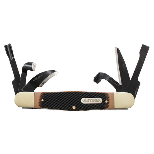 Schrade Old Timer Splinter Carving Knife with 6 Carving Blades 24OT