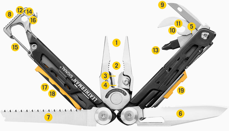 Leatherman Signal Gray Cerakote 4.5" Multi Tool with Nylon Sheath