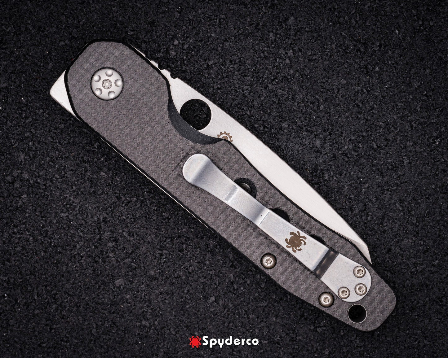Spyderco Smock 3.39" CPM S30V Carbon Fiber/G10 Front Flipper Folding Knife C240CFP