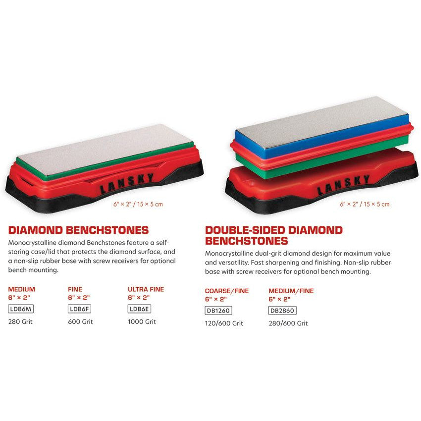 Lansky Diamond Benchstone Ultra Fine 1000 Grit Knife Sharpener