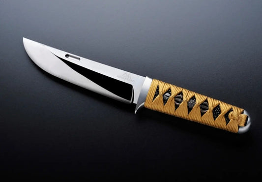 Rockstead UN-ZDP 5.51" Polished ZDP189/VG-10 Kincha Silk Rayskin Fixed Blade Knife