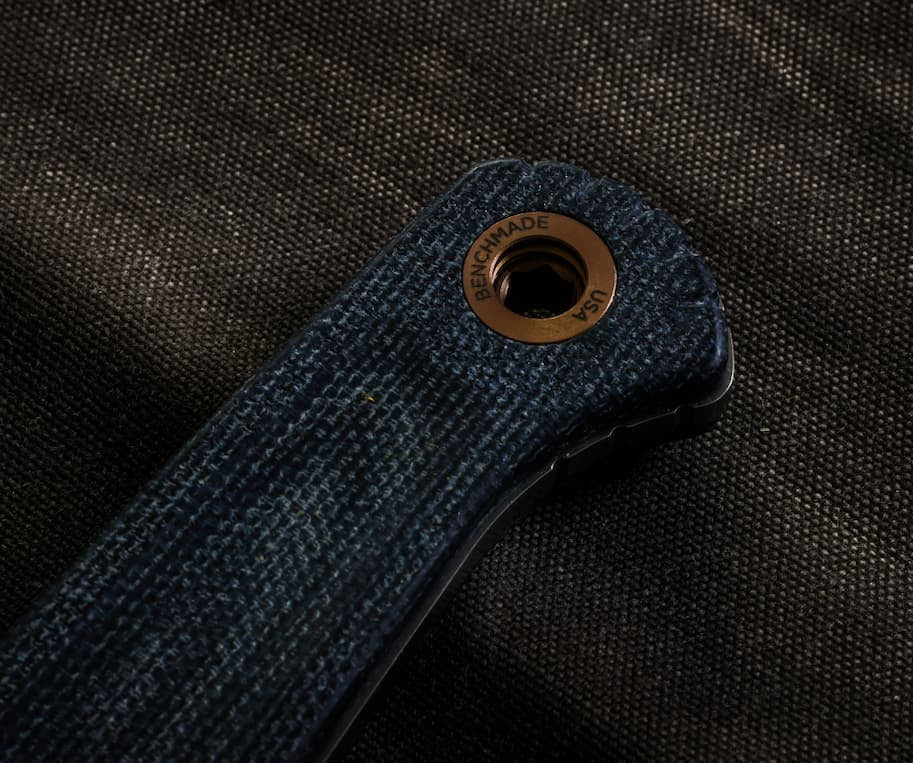 Benchmade 203-04 Dacian 3.54" CPM-Magnacut Stonewash Blue Denim Micarta Fixed Blade Knife
