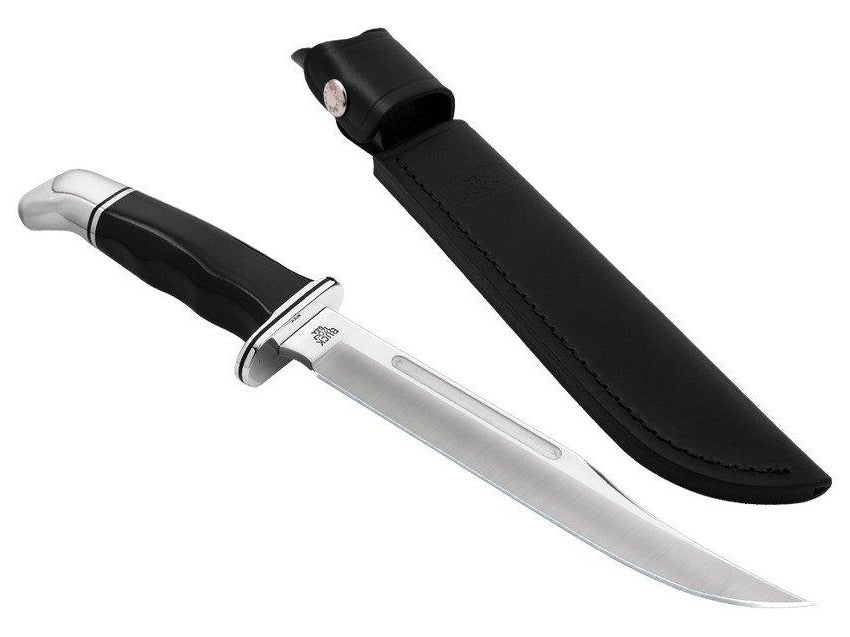 Buck 120 General 7.38" 420HC Black Phenolic Fixed Blade Knife - Made in USA - 0120BKS-B