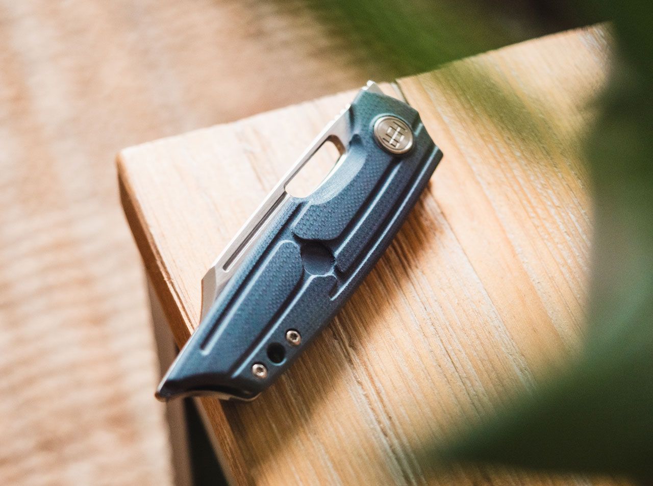 Boker Plus HEA Hunter 2.87" D2 Blue G10 Folding Knife by Sam Abdelrahman 01BO193