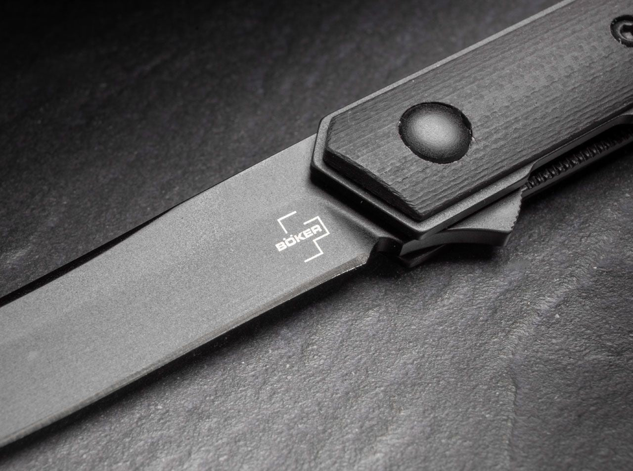 Boker Plus Kwaiken Air Mini 3.07" Black VG-10 IKBS G10 Folding Knife 01BO329