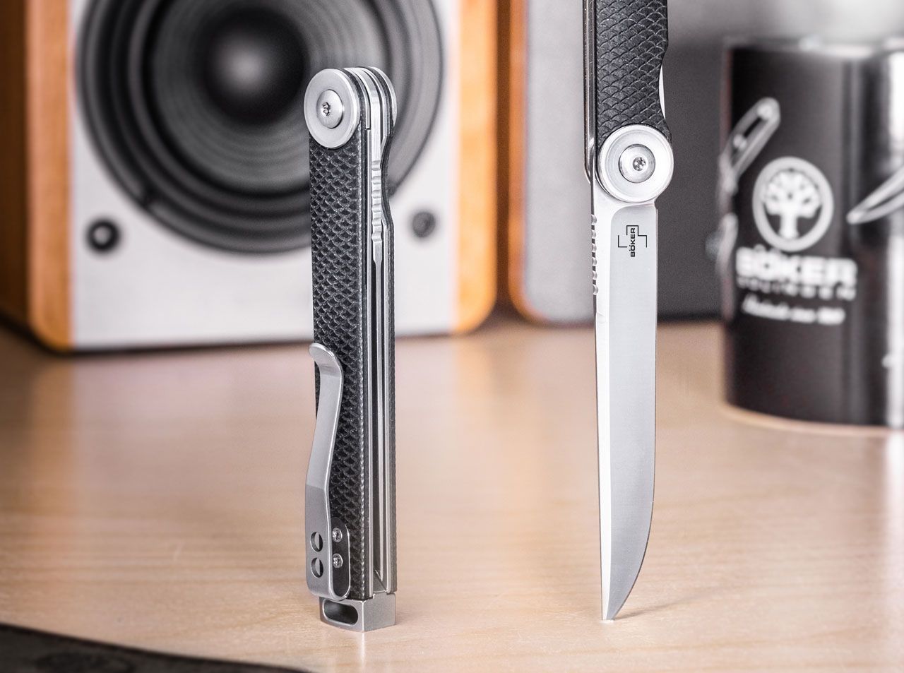 Boker Plus Kaizen 3.03" D2 Minimalist Flipper G10 Folding Knife 01BO390