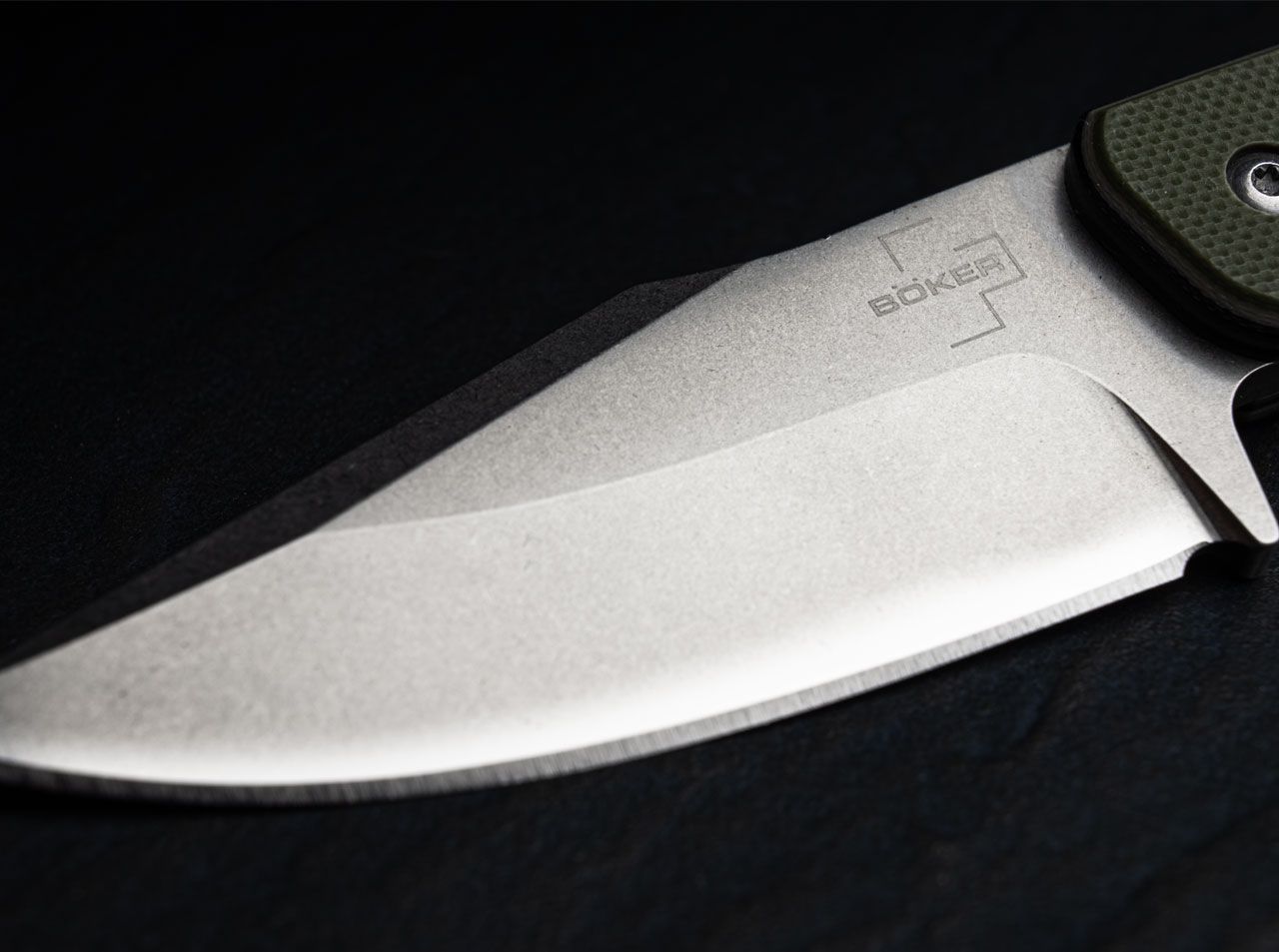 Boker Piranha 2.9" 440C G-10 Fixed Blade Knife by Guinea Hog Forge 02BO005