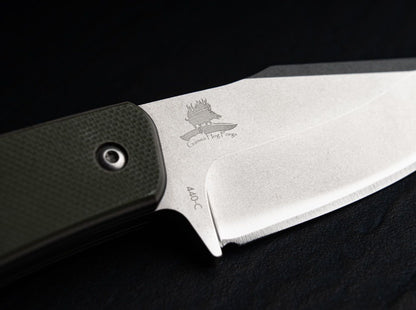Boker Piranha 2.9" 440C G-10 Fixed Blade Knife by Guinea Hog Forge 02BO005