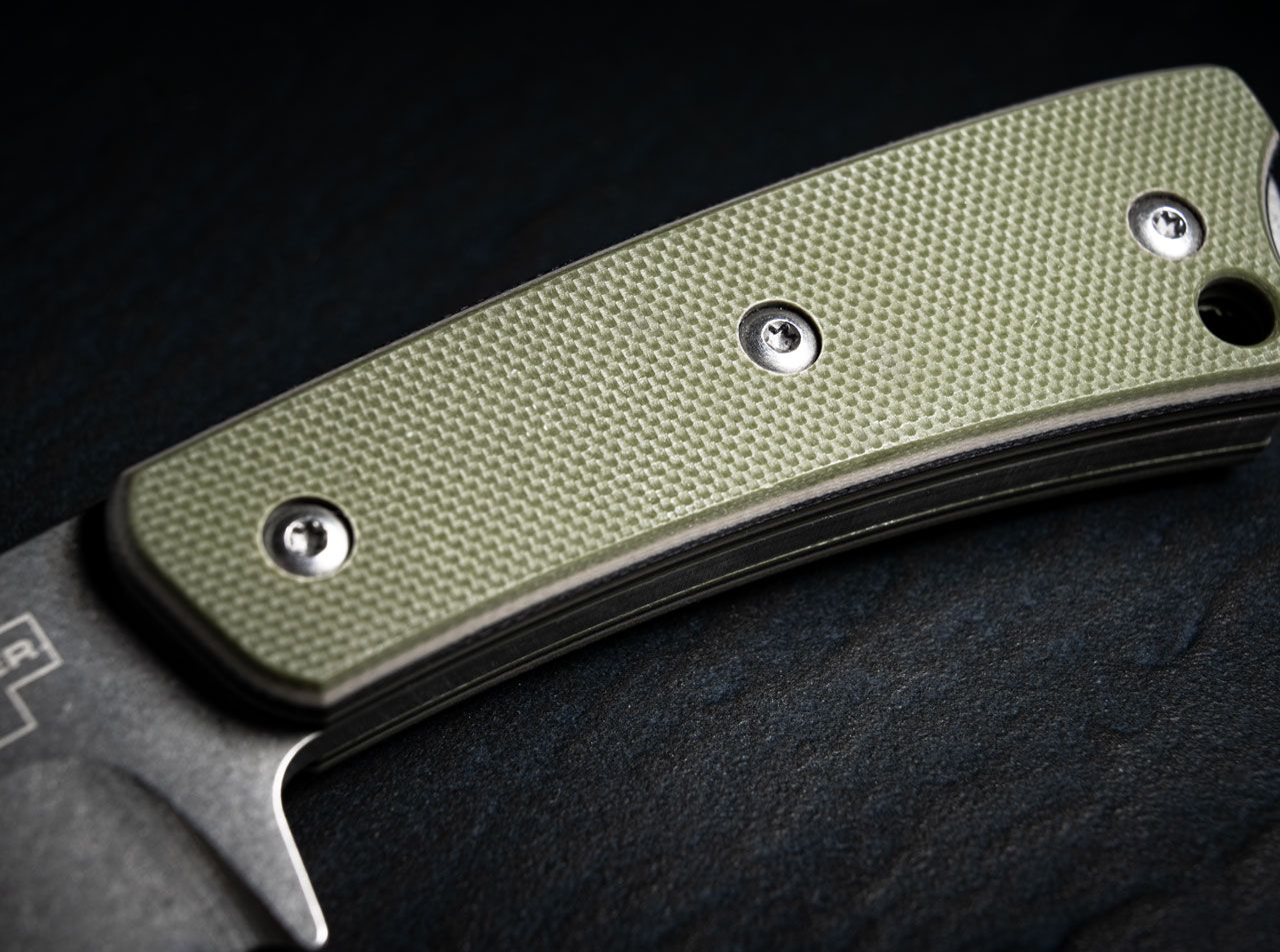 Boker Piranha 2.9" 440C G-10 Fixed Blade Knife by Guinea Hog Forge 02BO005