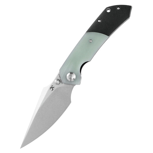 Kansept Fenrir 3.5" CPM-S35VN Jade G10 Titanium Folding Knife by Greg Schob K1034A5