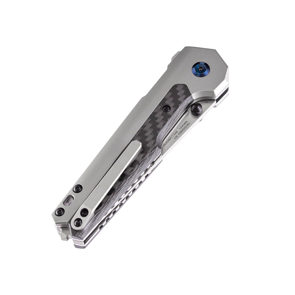 Kansept EDC Tac Limited 3.1" CPM S35VN Carbon Fiber Titanium Folding Knife by Mikkel Willumsen K2009A2