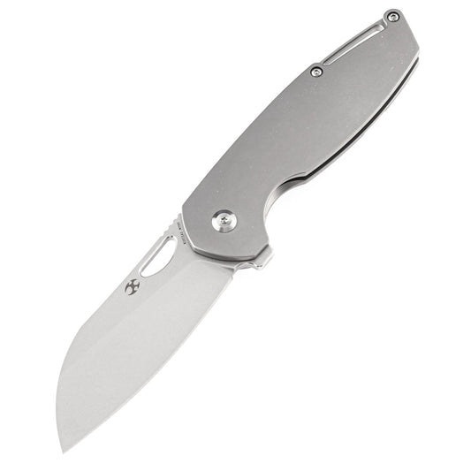 Kansept Model 6 3.1" M390 Titanium Wharncliffe Folding Knife by Nick Swan K1022A1