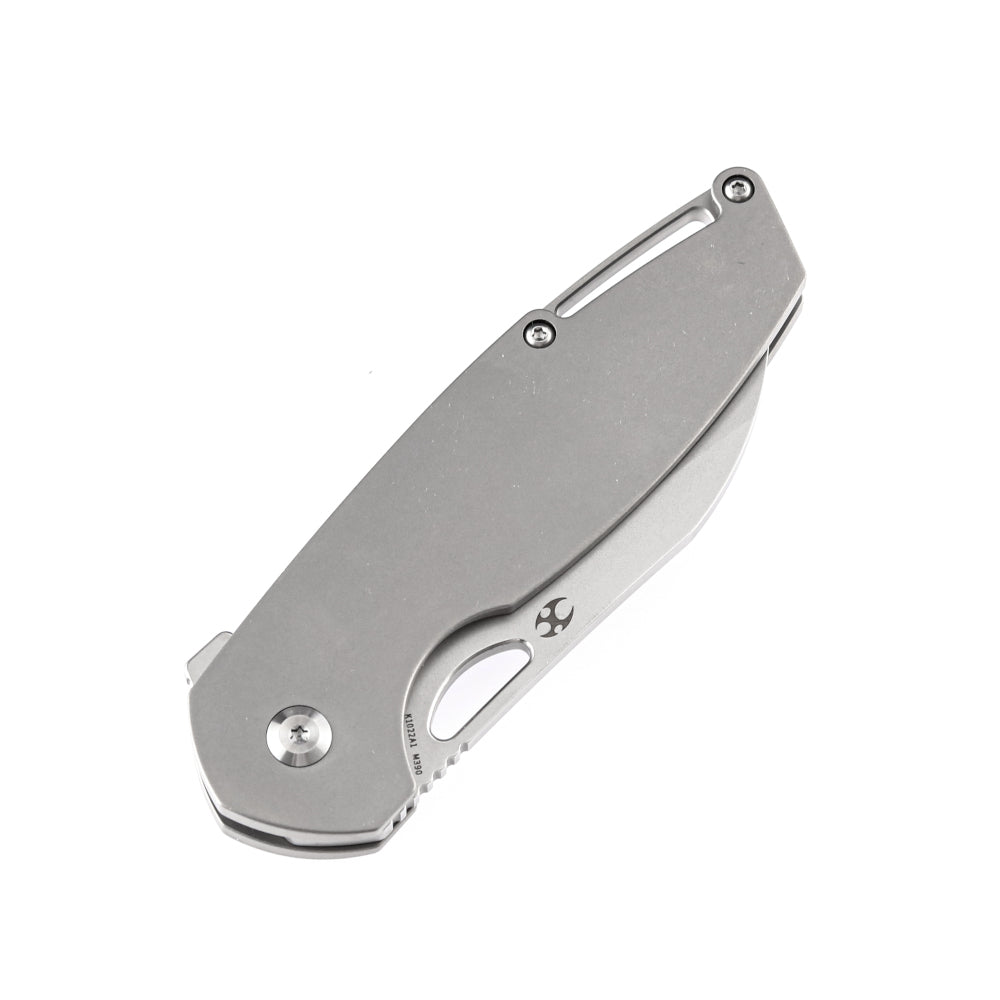 Kansept Model 6 3.1" M390 Titanium Wharncliffe Folding Knife by Nick Swan K1022A1