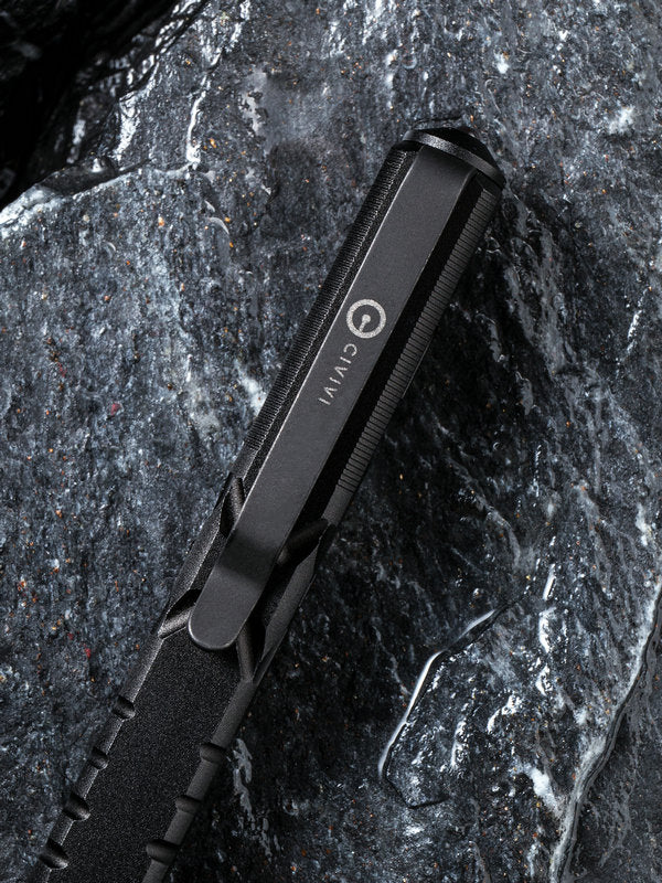 Civivi C-Quill 5" Black Aluminium Bolt-Action Tactical Pen CP-01B