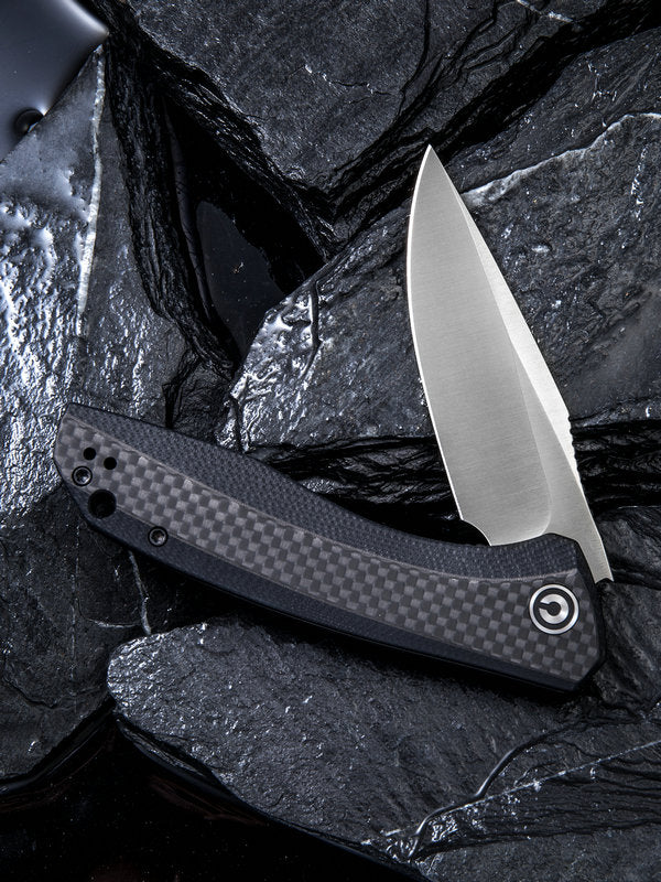 Civivi Baklash 3.5" 9Cr18MoV G10 Carbon Fiber Folding Knife C801D