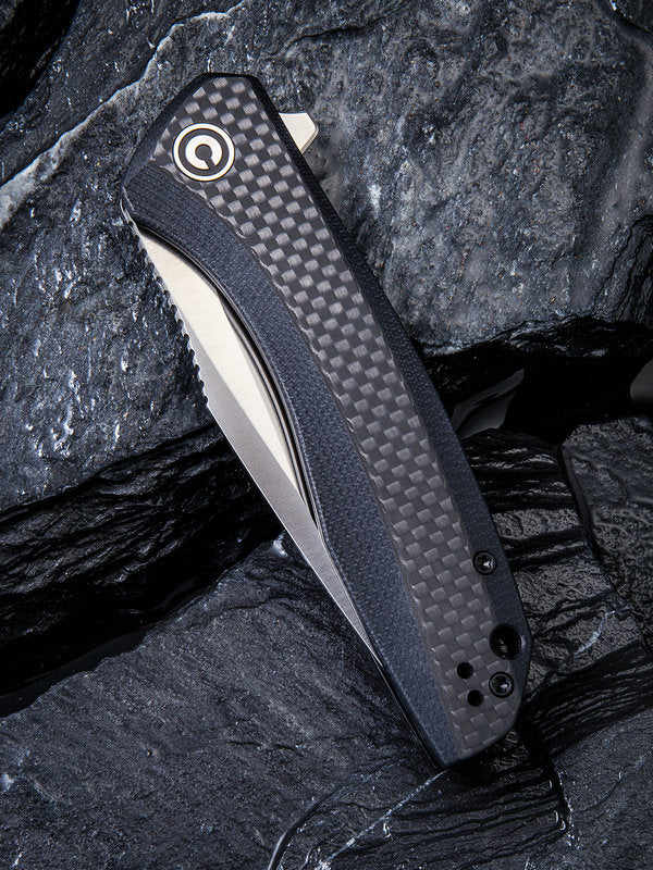 Civivi Baklash 3.5" 9Cr18MoV G10 Carbon Fiber Folding Knife C801D
