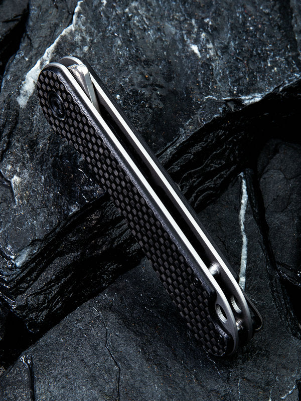Civivi Elementum 2.96" Damascus Carbon Fiber Folding Knife C907DS