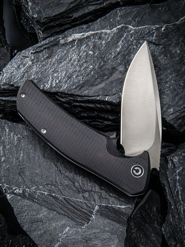 Civivi Incite 3.7" D2 Black Ebony Wood Folding Knife C908E