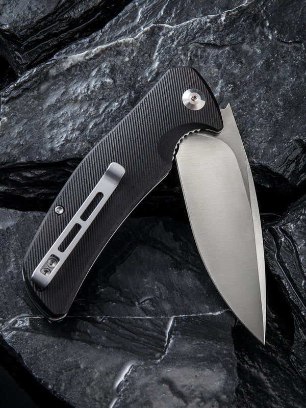 Civivi Incite 3.7" D2 Black Ebony Wood Folding Knife C908E