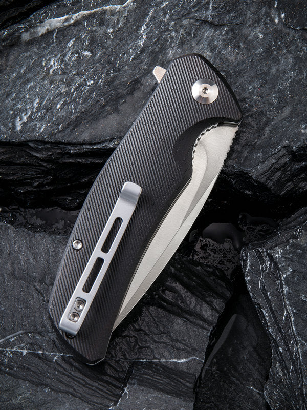 Civivi Incite 3.7" D2 Black Ebony Wood Folding Knife C908E