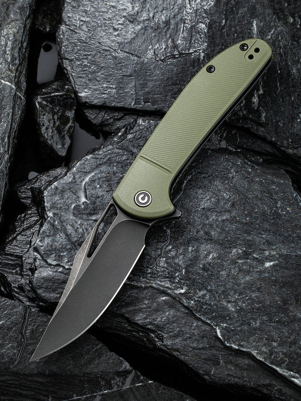 Civivi Ortis 3.25" 9Cr18MoV Black Stonewashed OD Green FRN Folding Knife C2013C