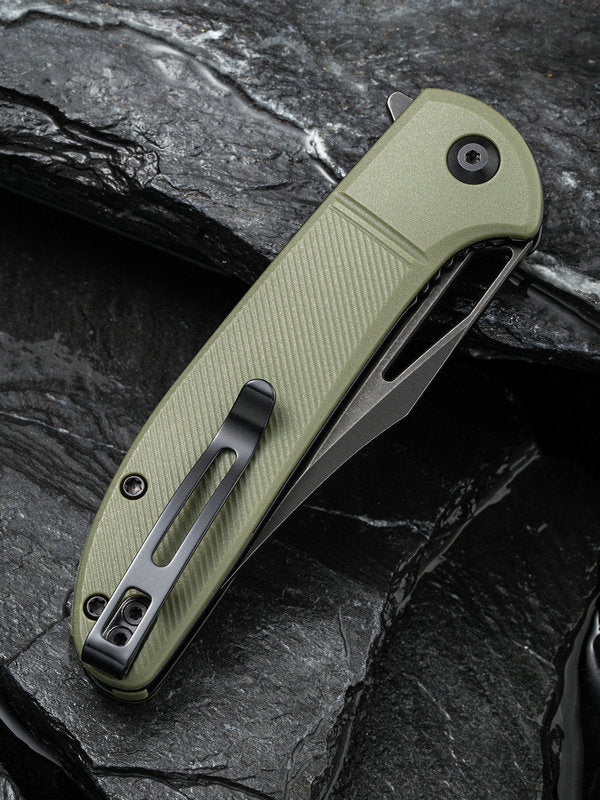 Civivi Ortis 3.25" 9Cr18MoV Black Stonewashed OD Green FRN Folding Knife C2013C