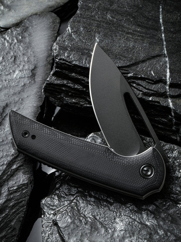 Civivi Ferrum Forge Odium 2.65" D2 Black Stonewashed Black G10 Folding Knife C2010E