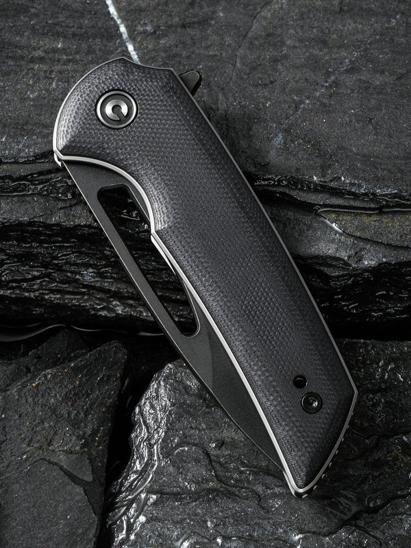 Civivi Ferrum Forge Odium 2.65" D2 Black Stonewashed Black G10 Folding Knife C2010E