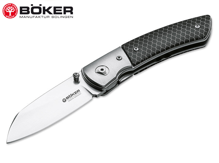 Boker Solingen Model 10 CG 3" CPM-154 Folding Knife Voorhies design C-Tec handle 111653 Made in Germany