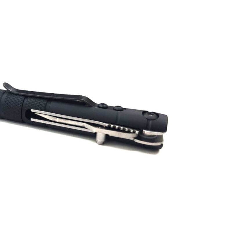 Smith & Wesson Black Aluminium Pen with Folding Knife