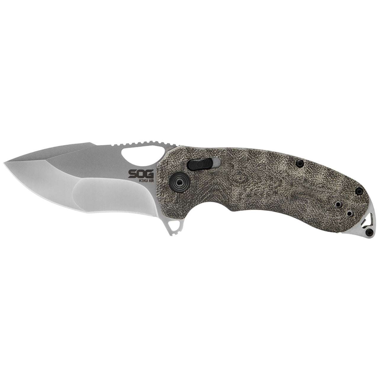 SOG Kiku XR 3.03" CTS XHP Natural Linen Micarta Folding Knife