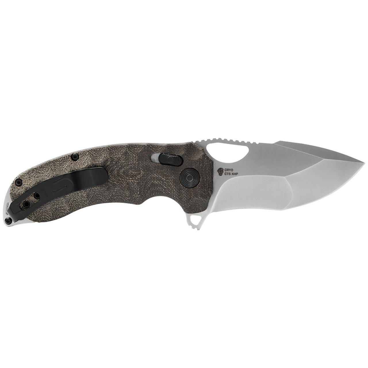 SOG Kiku XR 3.03" CTS XHP Natural Linen Micarta Folding Knife