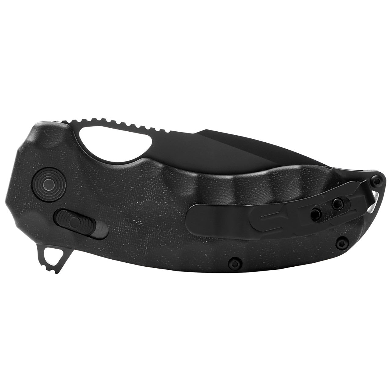 SOG Kiku XR Blackout 3.03" CTS XHP Black Linen Micarta Folding Knife