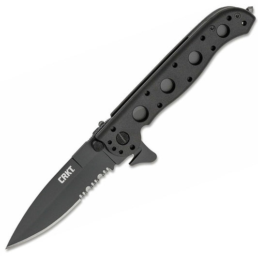 CRKT M16-13ZLEK 3.375" Spear Point Rescue Folding Knife with Belt Cutter and Glass Breaker