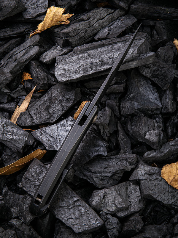 WE Knife Scoppio 3.63" CPM 20CV Black Titanium Folding Knife 923D