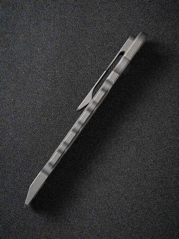 WE Knife Gesila Gray Stonewash Titanium Prybar A-08B