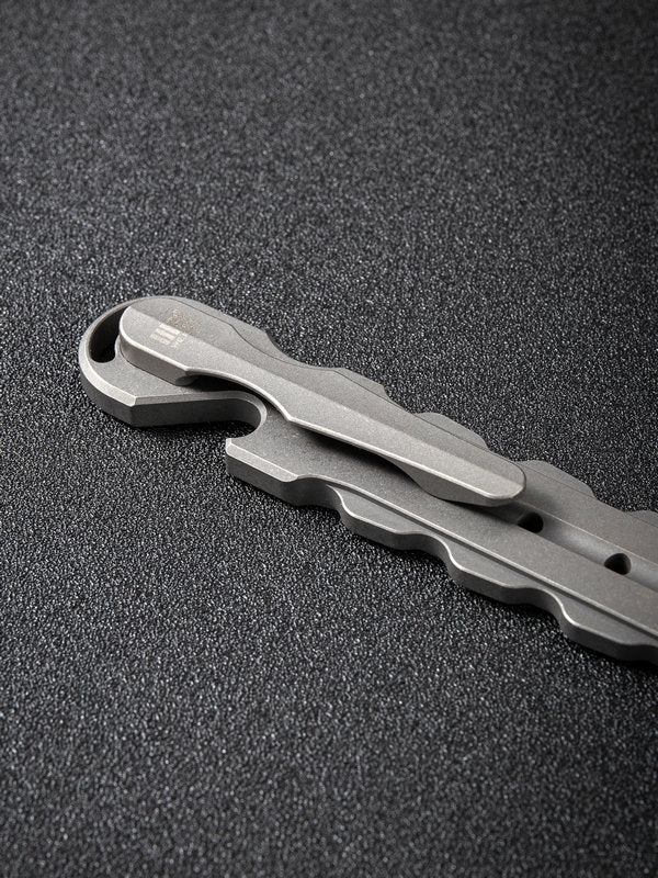 WE Knife Gesila Gray Stonewash Titanium Prybar A-08B