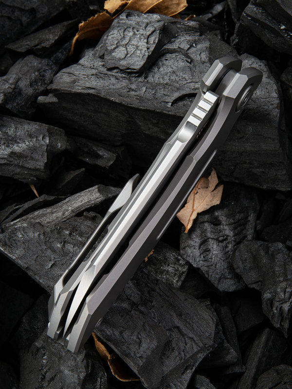 WE Knife Snecx Mini Buster 3.43" CPM 20CV Titanium Folding Knife 2003A