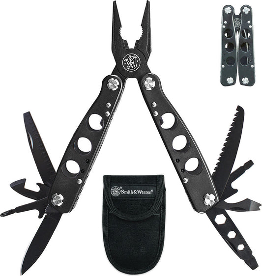 Smith & Wesson 15 Function Multi-Tool With Spring-loaded Pliers SWMT1