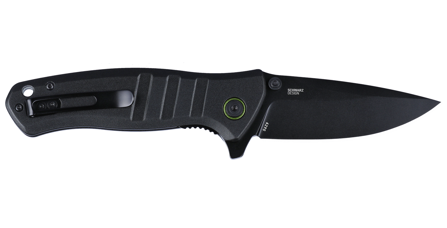 CRKT Dextro 3.18" D2 Black IKBS Folding Knife with Aluminium Handle by T.J. Schwarz 6295
