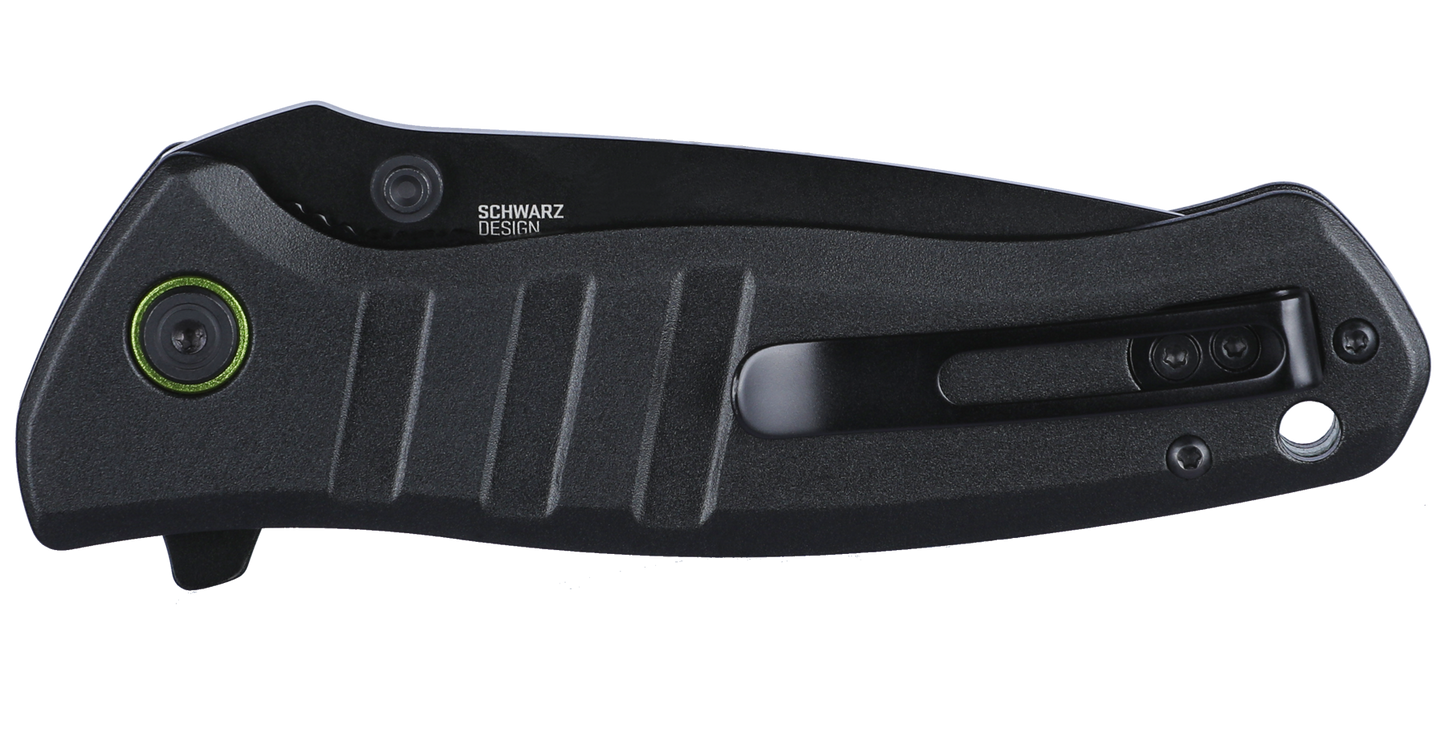 CRKT Dextro 3.18" D2 Black IKBS Folding Knife with Aluminium Handle by T.J. Schwarz 6295