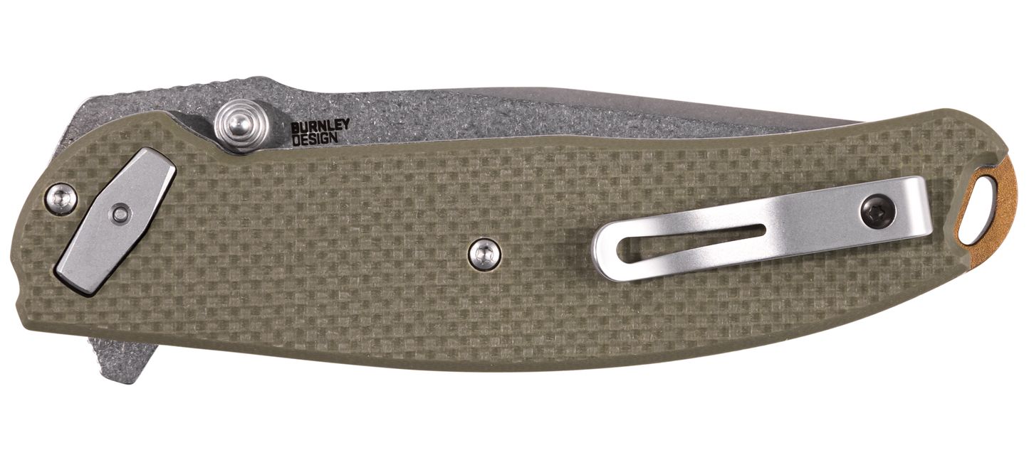 CRKT Butte 3.36" D2 A/O G10 Deadbolt Folding Knife - Lucas Burnley - 2471