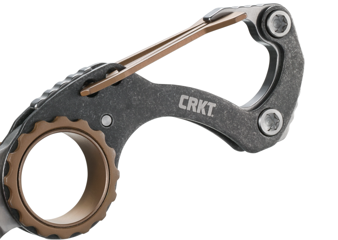 CRKT Compano 1.42" Keychain Carabiner Folding Knife - Mike Bond Design - 9082