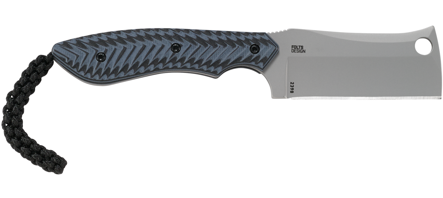 CRKT S.P.E.C. (Small Pocket Everyday Cleaver) G10 Fixed Blade Knife - Alan Folts Design - 2398