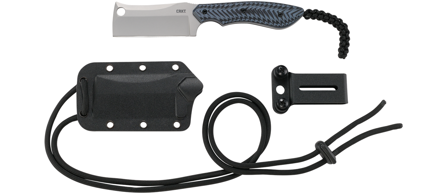 CRKT S.P.E.C. (Small Pocket Everyday Cleaver) G10 Fixed Blade Knife - Alan Folts Design - 2398