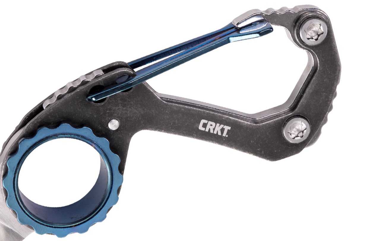 CRKT Compano Sheepsfoot 1.44" Keychain Carabiner Folding Knife - Mike Bond Design - 9083