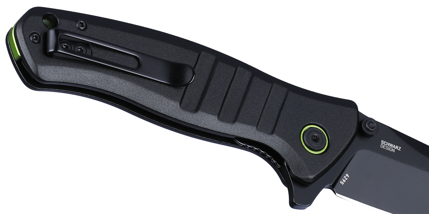 CRKT Dextro 3.18" D2 Black IKBS Folding Knife with Aluminium Handle by T.J. Schwarz 6295